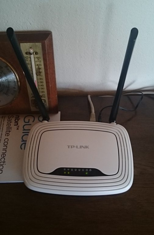 The wireless router which connects us to the internet.